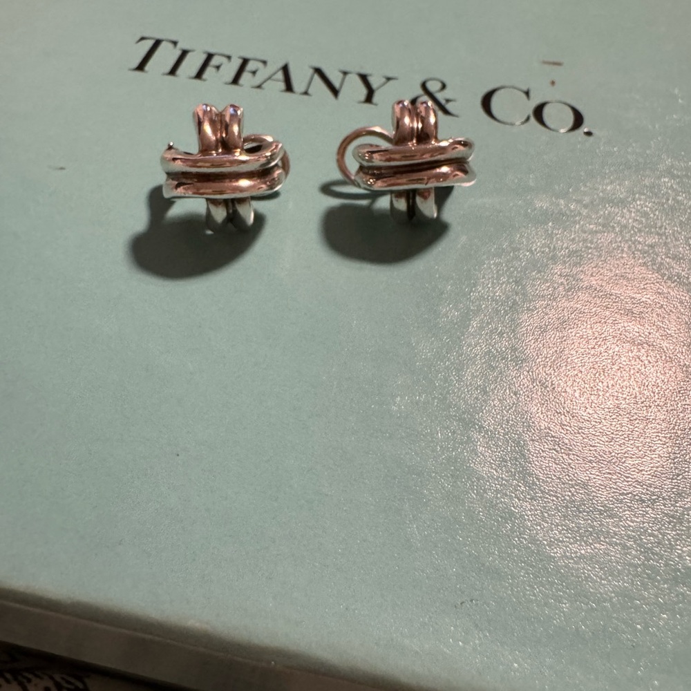 Tiffany & Co. Silver Knot Earrings